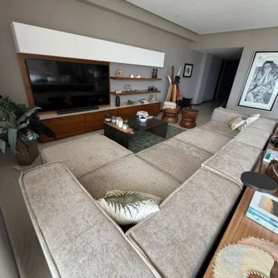 Sofá / Sala modular Lennon con puf (5 plazas)