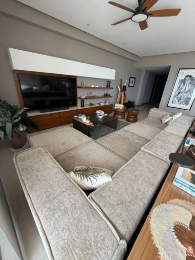 Sofá / Sala modular Lennon con puf (5 plazas) - Image 2