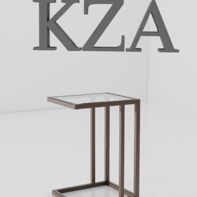 Mesa Auxiliar de Sofá de Cristal – Diseño Moderno y Funcional