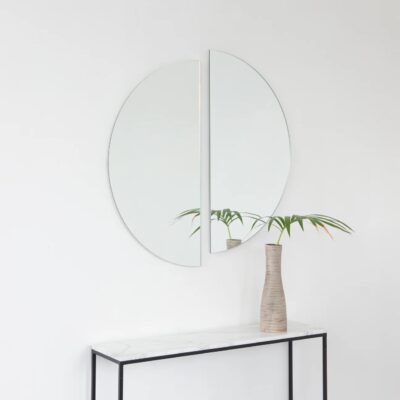 Lunas de KZA / Juego de espejos decorativos media luna con diseño flotante