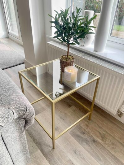 Mesa Auxiliar de Cristal Madison – Elegancia Minimalista para Tu Hogar - Image 3